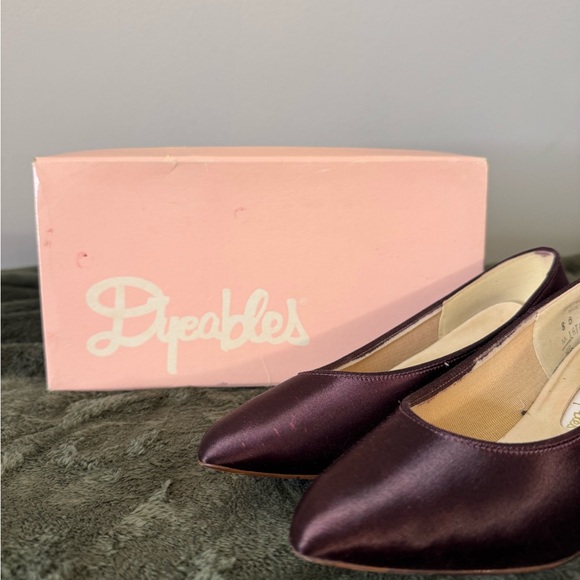 Robin Elliott Burgundy Sequin Cocktail Dress with Matching Shawl & Shoes Size 10 - Picture 13 of 14